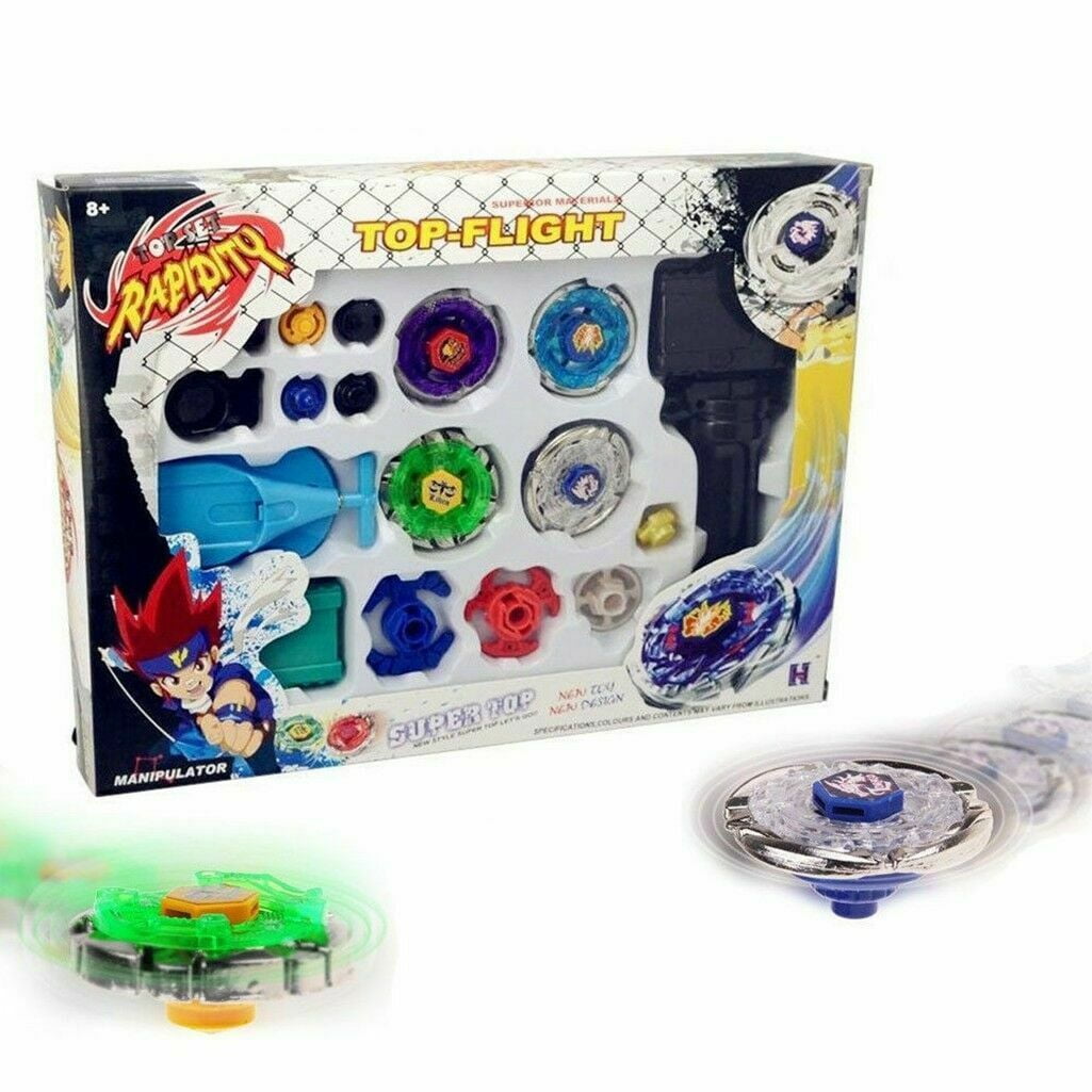 Rare Beyblade Set Fusion Metal Fight Master 4D Top Rapidity Launcher Gripbh