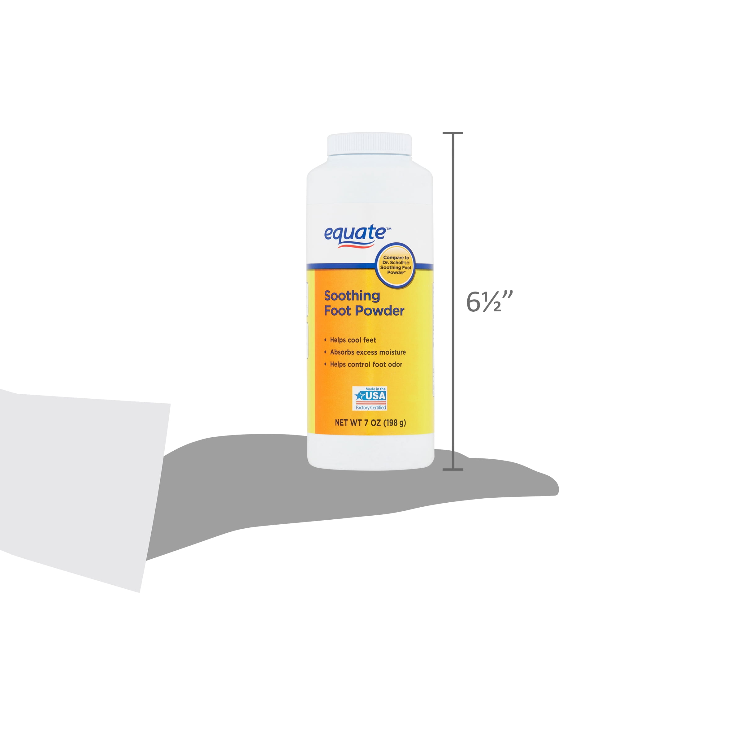 Equate Soothing Foot Powder, 7 oz