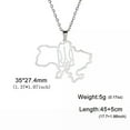 thumbnail image 7 of Ukraine Map Pendant Necklace National Symbols Of Ukraine Stainless Steel Jewelry, 7 of 7