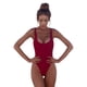 thumbnail image 1 of Gibobby Traje de baño completo mujer Traje de baño sin espalda Ropa de playa Push-Up Mujeres Pieza de baño Acolchado Un bikini Trajes de baño Tankinis Se(Vino,G), 1 of 4