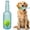Blue, variant on Bottle Shaped Chew Toy with Tennis Ball Inside, Durable Fetch Toy| Cute Squeaky Indestructible Water Bottle Dog Toy, Chew Toy Bottle with Ball Inside, Interactive Fetch Toys for Play & Train