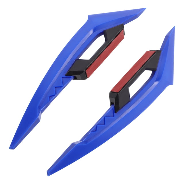 WHAMVOX 1 Pair Motorcycle Side Spoilers Blue Plastic with Claw shaped Design for Motorcycle Enthusiasts