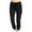 Black, variant on BXINGOHAI Womens Cargo Pants Casual Drawstring Workout Pants Solid Elastic Waist Work Pants Pants Athletic Jogging Sports Long Pants With Multi-Pockets Today Khaki,M