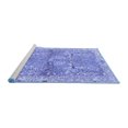 thumbnail image 2 of Ahgly Company Machine Washable Indoor Round Animal Blue Traditional Area Rugs, 5' Round, 2 of 4