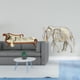 thumbnail image 2 of Sofá Cama En Miniatura De Madera Y Escultura De Elefante, Estatua Rústica De Animal Para Decoración De Casa De Muñecas Y Exhibición Festiva En Estanterías., 2 of 8