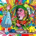 thumbnail image 2 of Green, Howie 15x15 Gold Ornate Wood Framed with Double Matting Museum Art Print Titled - Alice-Mad-Hatter, 2 of 4