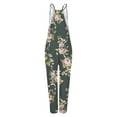 thumbnail image 6 of Dihao Jumpsuits for Women Plus Size Casual Style Lightweight Wide Leg Printing Suspenders Rompers Women's Loose Baggy Pocket Jumpsuit Fashion Playsuit Trousers Sling Overalls Daily Outfit, 6 of 6