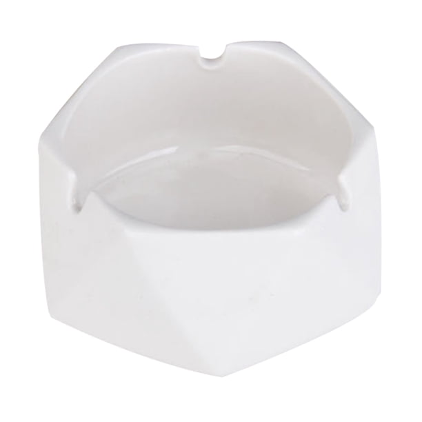 Ceniceros de vidrio para cigarrillos, cenicero redondo para el hogar, patio al aire libre MFZFUKR BST3061575-3
