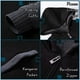 thumbnail image 4 of Sudaderas con capucha para hombre Sudadera de lana Chaqueta de invierno Cremallera Gruesa Forro Sherpa negro gris xxl JAMW Sencillez, 4 of 5