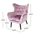thumbnail image 4 of Soft Velvet - Wingback Accent - Patio - Enjoyable Sitting, 4 of 6