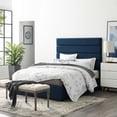 thumbnail image 6 of Modway Genevieve Queen Upholstered Fabric and Solid Wood Platform Bed in Blue, 6 of 6