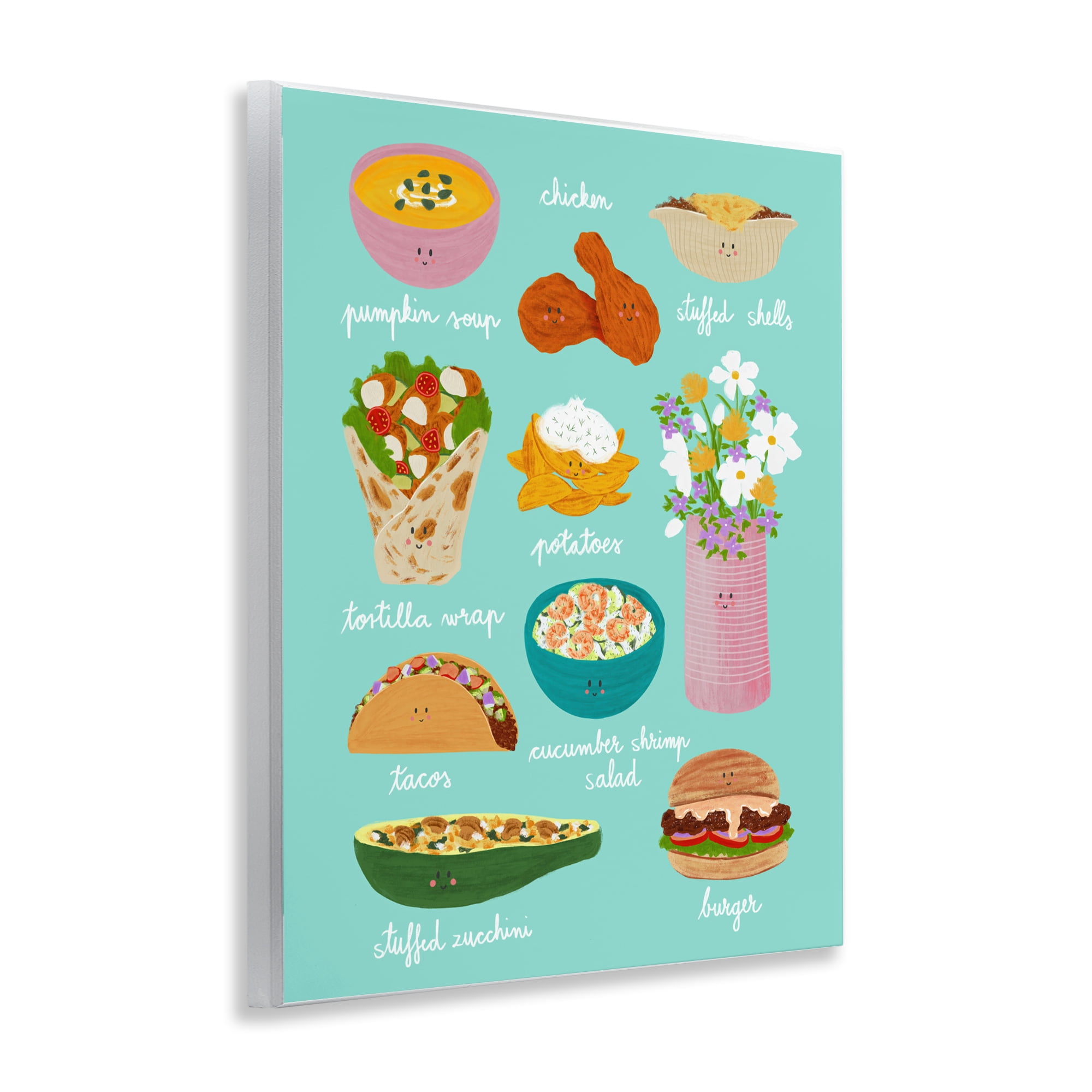 Stupell Industries Gourmet Lunch Food Collection Wall Plaque Art, design by Metka Hiti