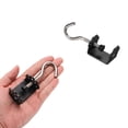 thumbnail image 4 of Uxcell 2pcs Gancho de Mesa Abrazadera Rango de Sujeción 0.2"-1.4" Forma de Garra de Gato para Mochila, Mesa, Bolsa, Negro, 4 of 7