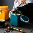 thumbnail image 5 of KYAIGUO Automatic Vacuum Sealed Coffee Canister Sealed Vacuum Sealed Canister Coffee Powder Airtight Container Stainless Steel Coffee Bean Storage Snacks Dry Fruit Storage Jar, 5 of 7