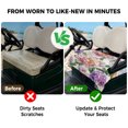 thumbnail image 4 of Golf Cart Seat Covers for 2 Seater, Pink Purple Hydrangea Soft Microfiber Cart Seat Towel Blanket, Spring Pastoral Flowers Absorbent Breathable Non Slip Bench Seats Protector for Golf Course 51"x31", 4 of 9