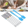 thumbnail image 4 of Grill Accessories, 2Set  BBQ Skewer Brush Kit BBQ Grill Tool Set Heat Insulating  For Kitchen For Family For Backyard, 4 of 8