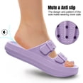 thumbnail image 5 of HARVEST LAND Women Slides Sandals Adjustable Double Buckles Cloud Sandals for Women Summer Beach, 5 of 10