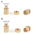thumbnail image 3 of Brass Hose Quick Connection Adapters Couplings Corrosions Resistant Construction Secure Twist On Mechanism 2pcs, 3 of 8