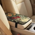 thumbnail image 3 of Xoenoiee Cardinal Butterfly Flower Leaves Print Car Seat Covers Full Set for Women Waterproof Car Seat Belt Cover, Center Console Cover, PU Leather Car Accessories 5 Pack, 3 of 7