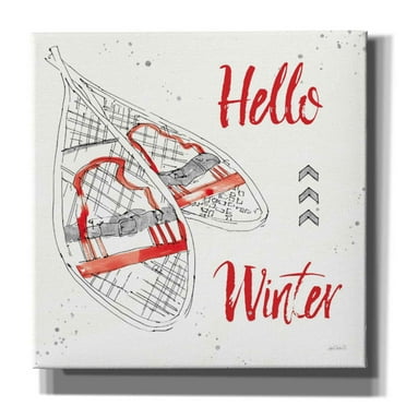 Epic Graffiti 'Winter Fashion IX' by Anne Tavoletti, Canvas Wall Art, 37"x37"