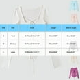 thumbnail image 2 of Women's Long Sleeve Shirts Bow Tie Button Down Scoop Neck T-Shirt Fashion Y2K Aesthetic Going Out Tops, 2 of 8