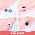 thumbnail image 4 of Juego de colores con purpurina Safety Eyes MUCUNNIA de 168 piezas de 12 a 30 mm, 4 of 6