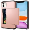 thumbnail image 1 of HLONK Card Holder   Case (Black) Dual Layer Shockproof Wallet with Heavy Duty Protection, 1 of 5