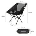 thumbnail image 6 of Moon Lence Ultralight Portable Camping Chair, Collapsible Chair with Carrying Bag for Home Outdoor Hiking Fishing Backyard Picnic, 6 of 8