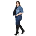 thumbnail image 2 of Chaqueta de mezclilla corta Roman Fashion /Tallas Extras, 3951 (Mezclilla dark) azul oscuro 36, 2 of 6