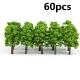 thumbnail image 3 of 60X Train Ferroviaire 8cm Arbre Modèle Ensemble Paysage Miniature, 3 of 8