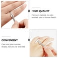thumbnail image 3 of 20 Pcs Ring Ruler Womens Mens Rings Plastic Finger Ring Sizer Ring Measuring Gauge Man Suit Suits for Men Women’s Rings Ring Size Ruler UK Ring Ring Jewelry Soft Plastic White, 3 of 5