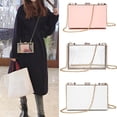 thumbnail image 2 of Trayknick Crossbody Bag Transparent Square Solid Storage Acrylic Multipurpose Messenger Bag for Outdoor Sky Blue, 2 of 13