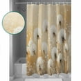 thumbnail image 3 of 60x72 Inch Shower Curtains for Bathroom White Dandelion Fabric Bath Curtain Decor Country Botanical Floral Flowers Plants Waterproof Restroom Curtains Shower Set Accessories with 12 Hooks 60 Inch, 3 of 6