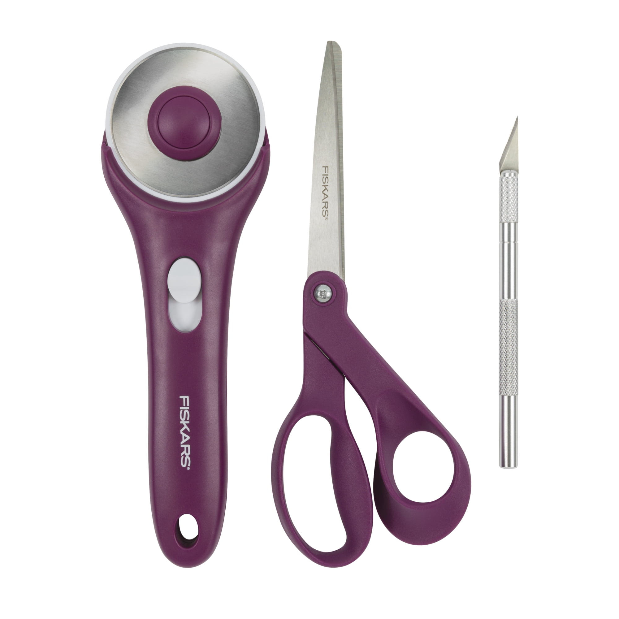 Fiskars 3-Piece Home Decor Sewing Starter Set, Purple