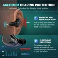 thumbnail image 2 of AXIL XCOR PRO Wireless Tactical Earbuds with Bluetooth 5.2, Digital Hearing Protection, Hear Control Technology & Touch Controls, Black, 2 of 3