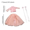 thumbnail image 3 of Vestido de princesa perfke para muñeca 1/6 rosa, 3 of 9
