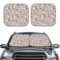 thumbnail image 2 of Sikiie Paisley Flowers Print Foldable Car Windshield Sun Visor, Car Window Sunshade Suitable for Sedan, SUV and Truck Car Accessories-Medium, 2 of 6