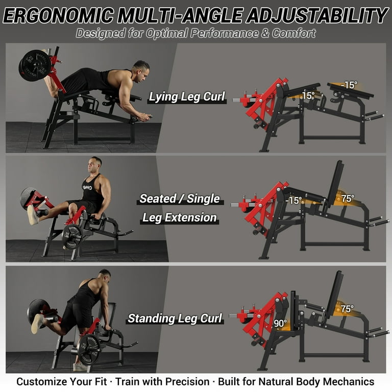 Standing Hammer Curl Cable Machine Standing Leg Lying Leg Curl