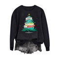thumbnail image 6 of Penkiiy Christmas Tree Sweatshirts Women Pine Tree Print Shirts Nature Lover Gift Casual Tee Long Sleeve Xmas Pullover M Black, 6 of 6