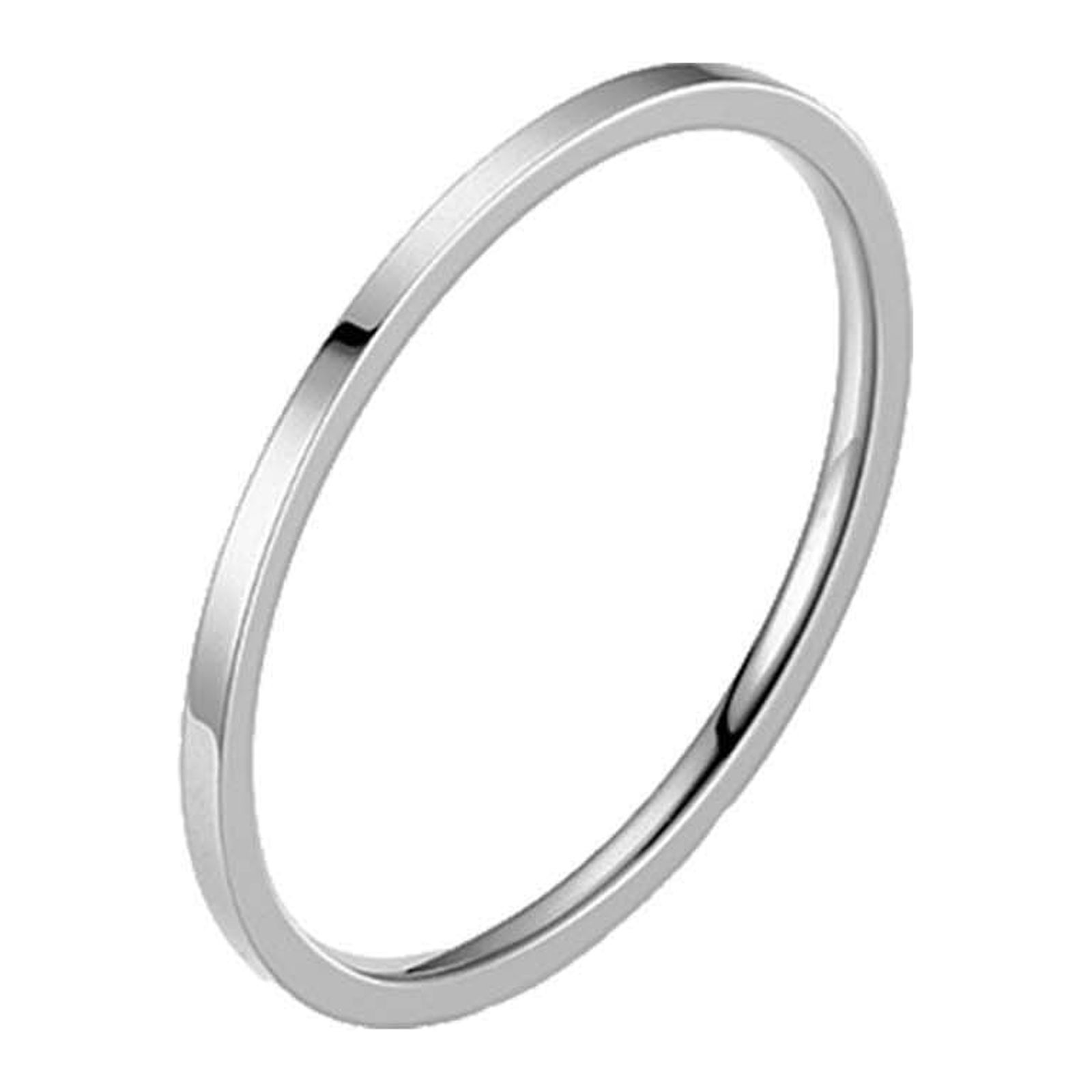 AFUADF Temperament Versatile 1MM Thin Titanium Steel Ring Female