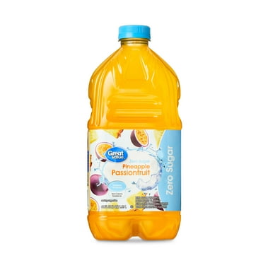 Great Value Zero Sugar Pineapple Passionfruit Juice, 64 fl oz