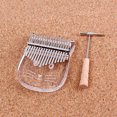 thumbnail image 1 of 17-key Thumb Piano Kalimba Acrylic Crystal Cat-shape Transparent Color Thumb Piano Color:Transparent Models:XA61, 1 of 8