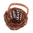 thumbnail image 4 of 2x1/12 Dollhouse Miniatura Vintage Rattan Basket Simulación Muebles Modelo CUTICAT Cesta de miniaturas de casa de muñecas, 4 of 8