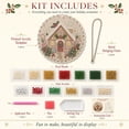 thumbnail image 4 of Christmas Pearl Diamond Art Kit for Adults | DIY Pearl Diamond Painting Suncatcher with 3D Mixed-Size Beads, Lace-Edge Acrylic Hanging Ornament, Pre-Attached Metal Chain Great Christmas Decor, 4 of 7