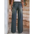 thumbnail image 6 of EMMIOL Women's Mid High Rise Wide Leg Baggy Jeans Y2K Boyfriend Denim Pants with Pockets, 6 of 7