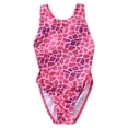 thumbnail image 2 of Rhuody Swimsuit For Girl 5-7 Years Sleeveless One Piece Cartoon Prints High Performance Training Swimwear For Junior Athletes Casual Beach Wear Pink, 2 of 7