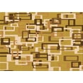 thumbnail image 1 of Ahgly Company Machine Washable Indoor Rectangle Transitional Yellow Orange Area Rugs, 8' x 12', 1 of 7