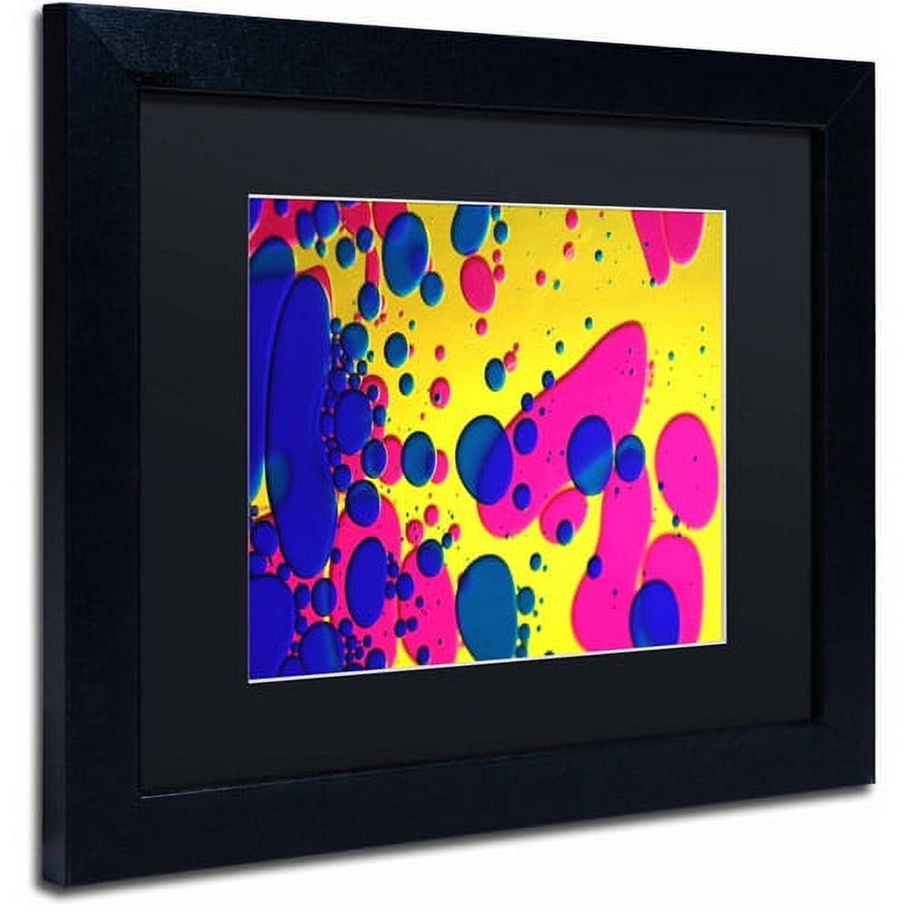 Trademark Fine Art "Colour Fun V" Canvas Art by Beata Czyzowska Young, Black Matte, Black Frame