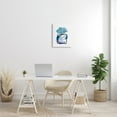 thumbnail image 2 of The Stupell Home Decor Watercolor Fashion Perfume Bottle with Blue Flowers Canvas Wall Art, 2 of 6