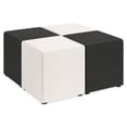 thumbnail image 3 of Lorell Fabric Cube Chair, Black, 3 of 4